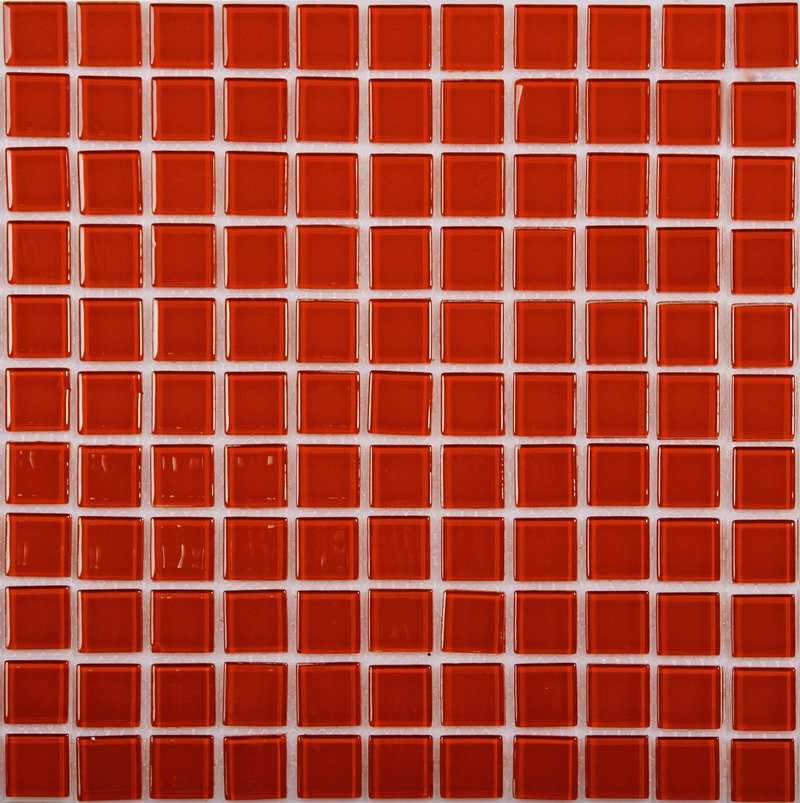 Мозаика NS Mosaic JP-403, цвет красный, поверхность глянцевая, квадрат, 300x300
