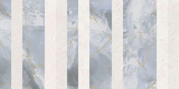 Декоративные элементы Lasselsberger Ниагара Декор Полосы 7360-0007, цвет серый голубой, поверхность матовая, прямоугольник, 300x600