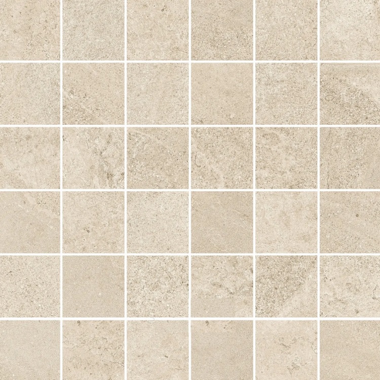 Мозаика Sant Agostino Bergstone Mosaico Ivory CSAMBEIV30, цвет бежевый, поверхность натуральная, квадрат, 300x300