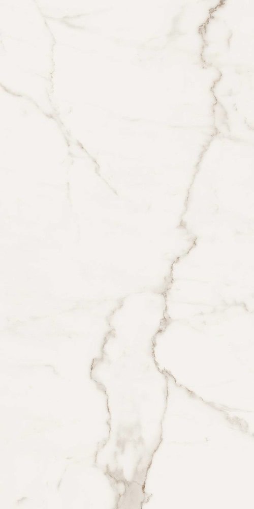 Широкоформатный керамогранит Fondovalle Infinito Marbletech Calacatta Glossy, цвет слоновая кость, поверхность полированная, прямоугольник, 1200x2400