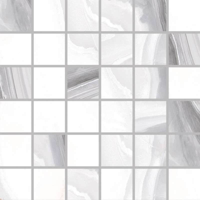 Мозаика Energieker Agata MSC Oyster, цвет серый, поверхность лаппатированная, квадрат, 300x300
