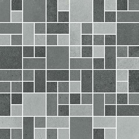 Мозаика Cisa Reload Mos. Mix Freddo, цвет серый, поверхность матовая, квадрат, 300x300
