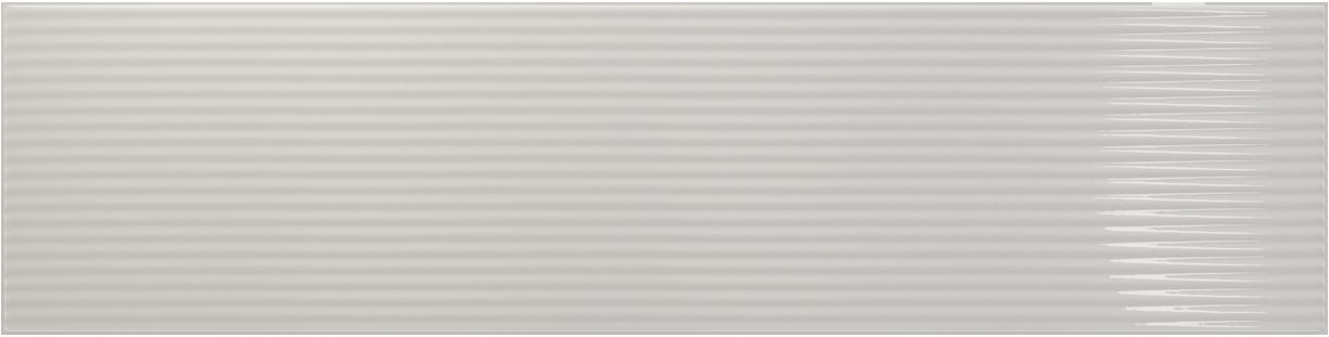 Керамическая плитка Amadis Плитка Stripes Linen 8436552229569, цвет серый, поверхность глянцевая рельефная, прямоугольник, 65x261