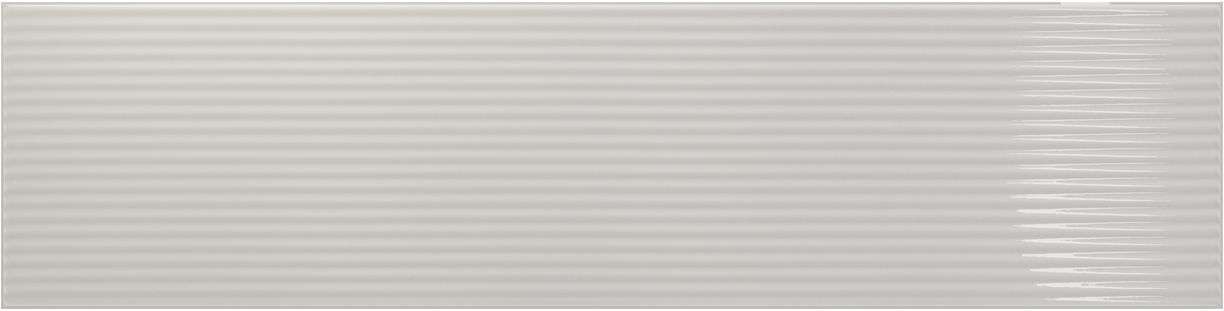 Керамическая плитка Amadis Плитка Stripes Linen 8436552229569, цвет серый, поверхность глянцевая рельефная, прямоугольник, 65x261