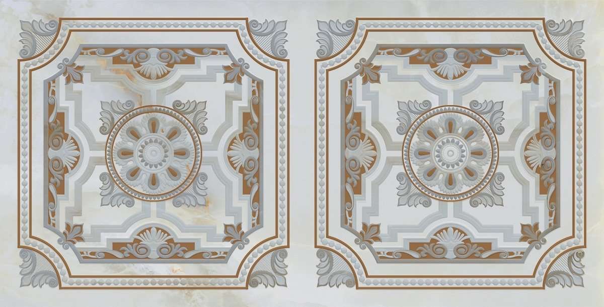 Декоративные элементы Artecera Onix Perla Ornamento Rectificado LE63065B-F47, цвет серый коричневый, поверхность глянцевая, прямоугольник, 300x600
