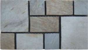Мозаика NS Mosaic Paving PAV-107, цвет серый, поверхность матовая, прямоугольник, 400x600