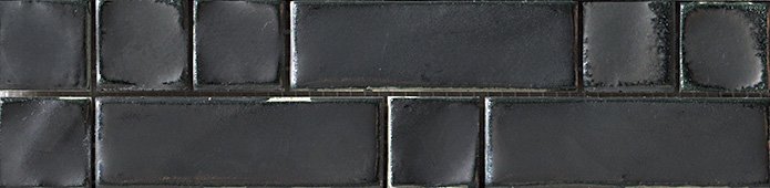 Бордюры Fap Roma Raku Listello, цвет чёрный, поверхность матовая, прямоугольник, 60x250