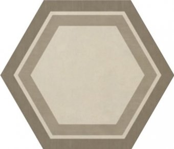 Керамогранит Ornamenta Corebasic Industrial Honeycomb Warm Blend PO122420HXDCO19, цвет бежевый, поверхность матовая, шестиугольник, 600x600