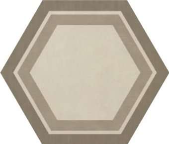 Керамогранит Ornamenta Corebasic Industrial Honeycomb Warm Blend PO122420HXDCO19, цвет бежевый, поверхность матовая, шестиугольник, 600x600