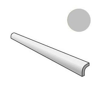 Бордюры Equipe Manacor Pencil Bullnose Mercury Grey 26957, цвет серый, поверхность глянцевая, прямоугольник, 30x200