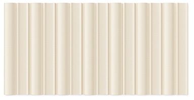 Керамическая плитка Wow Faces Bars Bone 133420, цвет слоновая кость, поверхность матовая 3d (объёмная), кабанчик, 125x250