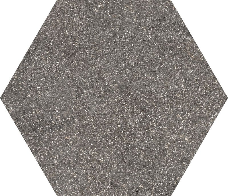 Керамогранит Provenza Eureka Esagona Moka EF4N, цвет серый тёмный, поверхность матовая, шестиугольник, 193x220