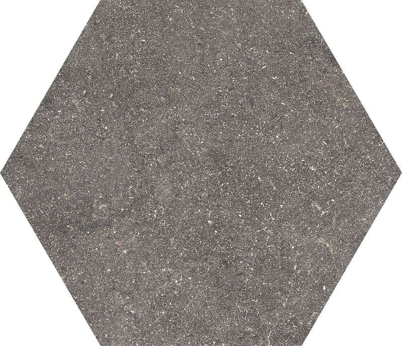 Керамогранит Provenza Eureka Esagona Moka EF4N, цвет серый тёмный, поверхность матовая, шестиугольник, 193x220