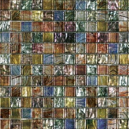 Мозаика Dune Glass Mosaics Argus 186918, цвет зелёный, поверхность глянцевая, квадрат, 299x299