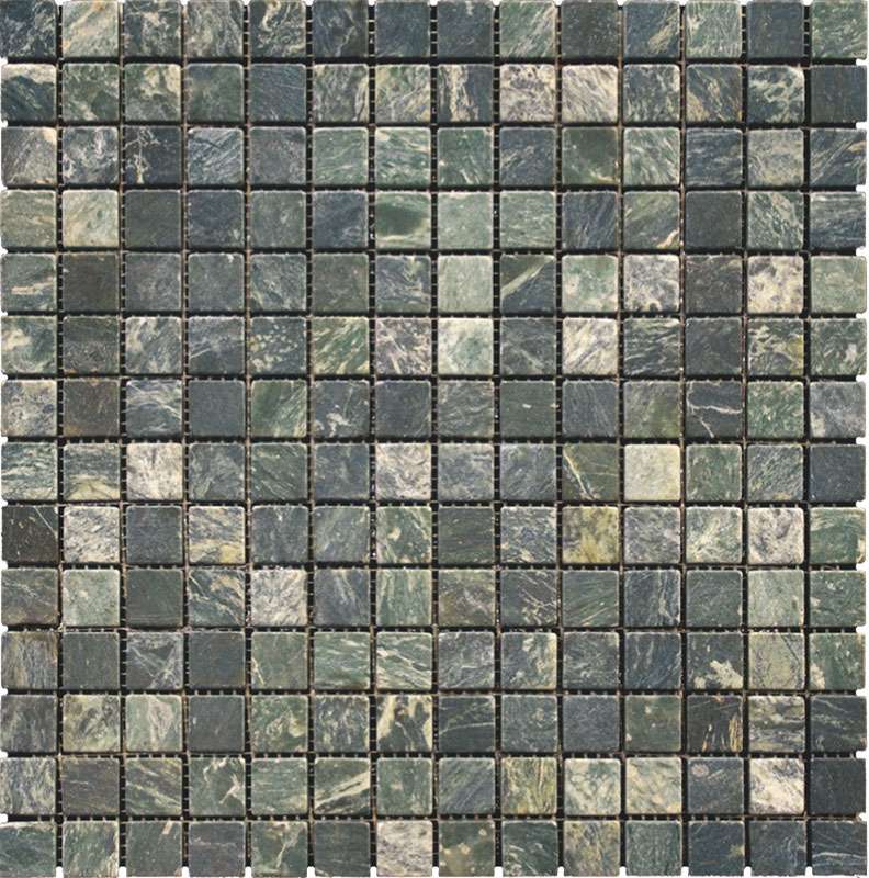 Мозаика Natural Mosaic Adriatica (2X2) 7M069-20T, цвет зелёный, поверхность матовая, квадрат, 305x305