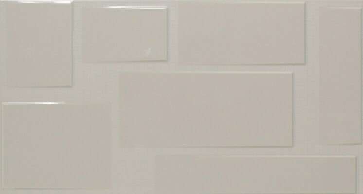 Керамическая плитка Fanal Rev. Blocks Gris Relieve, цвет серый, поверхность глянцевая, прямоугольник, 320x600