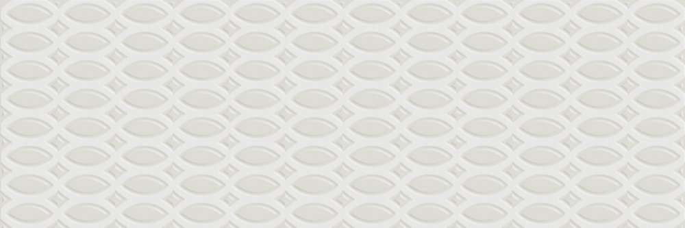 Керамогранит Tagina Tressage Blanc 7VF082T, цвет белый, поверхность глянцевая, прямоугольник, 200x600