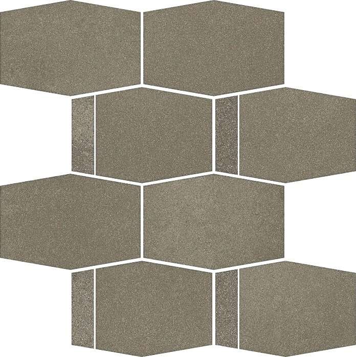 Мозаика Paradyz Naturstone Umbra Mozaika Cieta Hexagon Mix, цвет серый, поверхность матовая, шестиугольник, 233x286