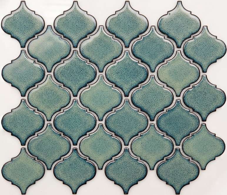 Мозаика NS Mosaic Rustic R-306, цвет голубой, поверхность глянцевая, прямоугольник, 245x293