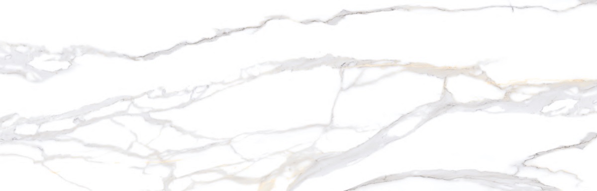 Широкоформатный керамогранит VVS Ceramic Nemi Calcutta Imperial High Gloss, цвет белый, поверхность глянцевая, прямоугольник, 800x3000