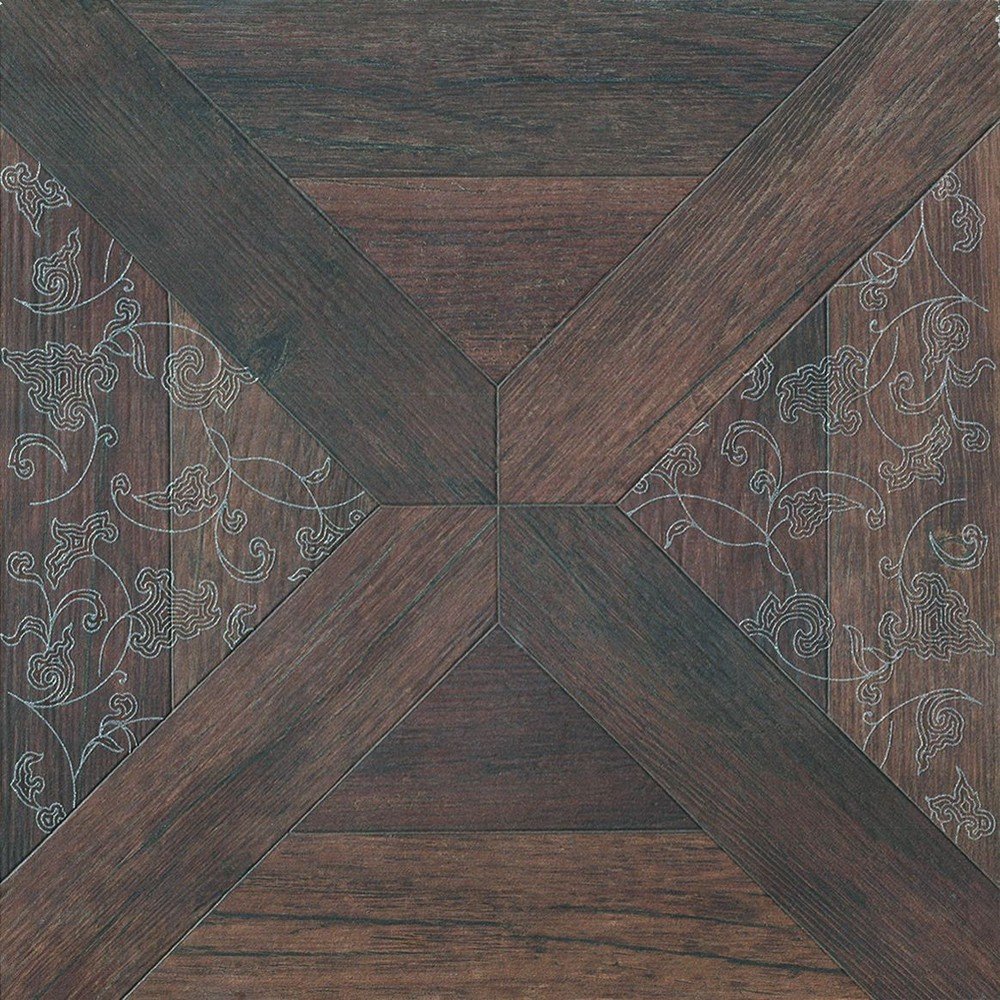 Декоративные элементы Settecento Decoro Vintage Rovere, цвет коричневый, поверхность глазурованная, квадрат, 478x478