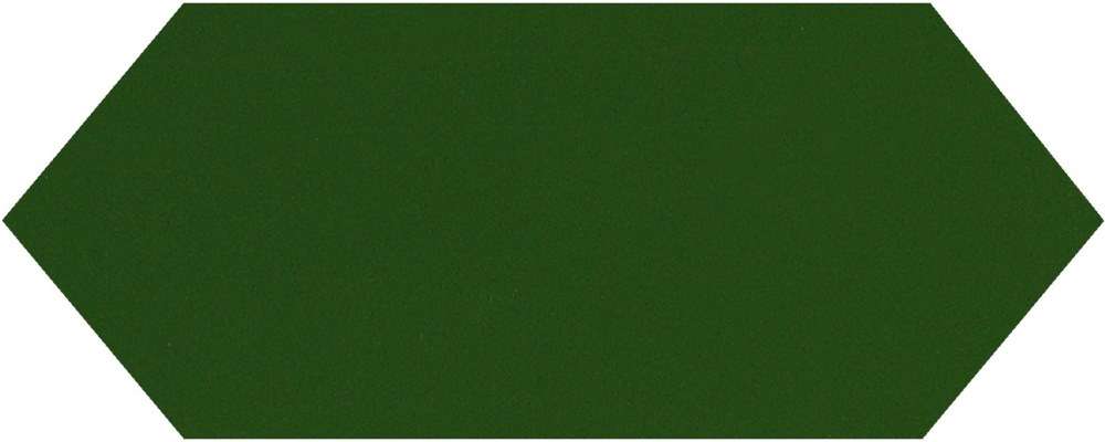 Керамическая плитка Monopole Cupidon Dark Green Brillo Liso, цвет зелёный тёмный, поверхность глянцевая, шестиугольник, 100x300