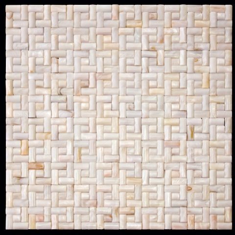 Мозаика Natural Mosaic Shell SME-04 (Ракушка), цвет бежевый, поверхность полированная, квадрат, 300x300