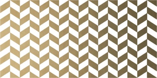 Декоративные элементы Dune Deluxe Chevron White&Gold 187793, цвет белый золотой, поверхность сатинированная, прямоугольник, 125x250