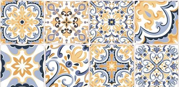 Декоративные элементы Нефрит керамика Лорена 00-00-5-08-30-61-1484, цвет разноцветный, поверхность глянцевая, прямоугольник, 200x400