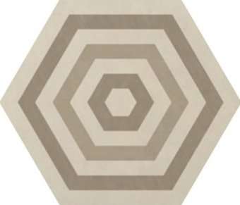 Керамогранит Ornamenta Corebasic Industrial Target Warm Blend PO152420HXDCO1P, цвет бежевый, поверхность матовая, шестиугольник, 600x600