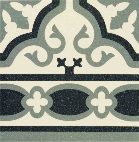 Керамическая плитка Mainzu Cenefa Florentine White, цвет серый, поверхность матовая, квадрат, 200x200