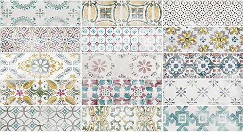 Декоративные элементы La Fabbrica Small Amalfi 180221, цвет разноцветный, поверхность матовая, прямоугольник, 51x161