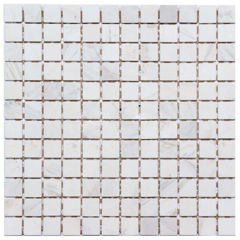 Мозаика NS Mosaic K-733, цвет белый, поверхность матовая, квадрат, 298x298