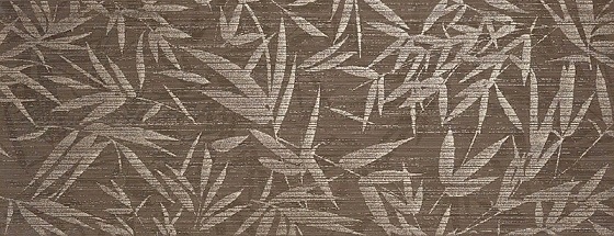 Декоративные элементы La Platera Shui Brown Leaves, цвет коричневый, поверхность матовая, прямоугольник, 350x900