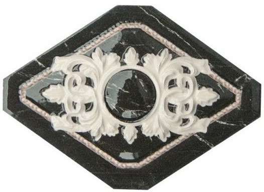 Вставки Navarti Inserto Oka Azur, цвет чёрно-белый, поверхность глянцевая, прямоугольник, 105x145