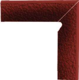 Бордюры Paradyz Cloud Brown Rosa Цоколь правый (B+A), цвет терракотовый, поверхность рельефная, прямоугольник, 81x300