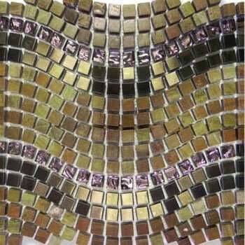 Мозаика Bars Crystal Mosaic Смеси с натуральными камнями Wave Copper PT128-1, цвет металлик, поверхность глянцевая, прямоугольник, 298x310