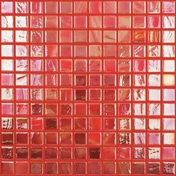 Мозаика Vidrepur Titanium № 323, цвет красный, поверхность глянцевая, квадрат, 317x317