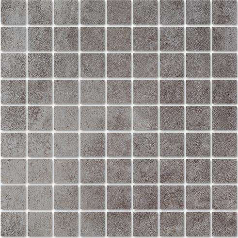 Мозаика Interbau Lithos Мозаика Trias Anthrazit, цвет серый, поверхность матовая, квадрат, 313x313