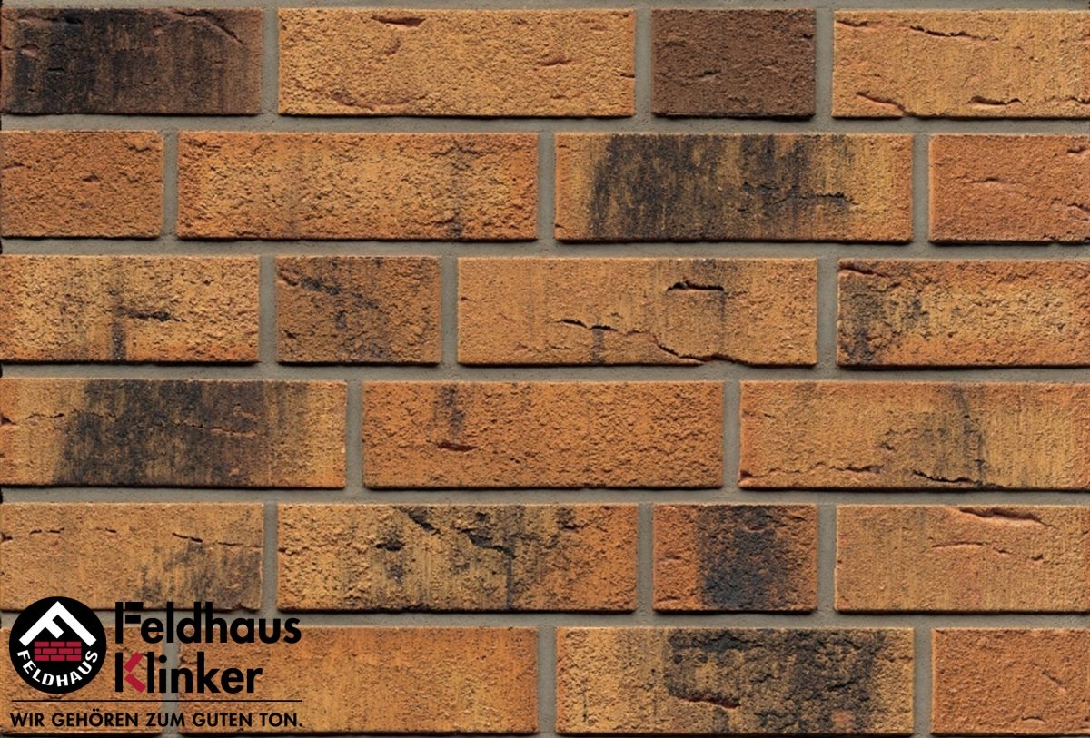 Клинкер Feldhaus Klinker Classic Nolani R286NF9, цвет коричневый, поверхность матовая, под кирпич, 71x240