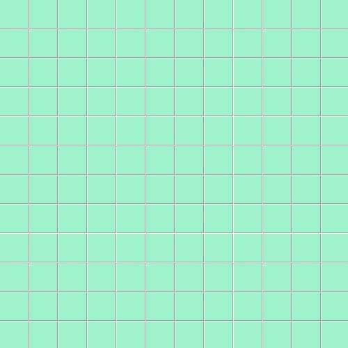 Мозаика Ce.Si Matt Laguna Su Rete 2,5x2,5, цвет бирюзовый, поверхность матовая, квадрат, 300x300