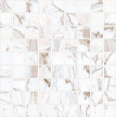 Мозаика Kerranova Marble Trend K-1001/MR/m10, цвет бежевый, поверхность матовая, квадрат, 240x240