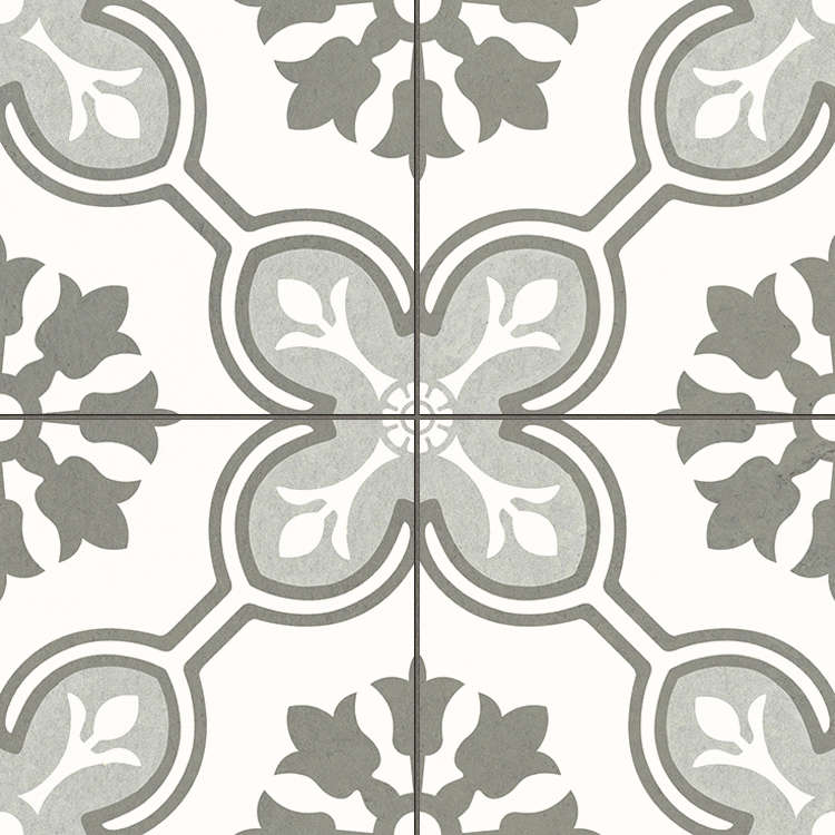 Керамогранит Etili Seramik Chateau Vert Pre-Cut, цвет белый серый, поверхность матовая, квадрат, 450x450