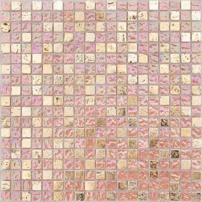 Мозаика Caramelle Mosaic Antichita Classica 5 (Стекло), цвет розовый, поверхность глянцевая, квадрат, 310x310