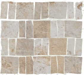 Мозаика Cir Havana Sugar Cane Mosaico 1055130, цвет белый, поверхность матовая, квадрат, 300x300