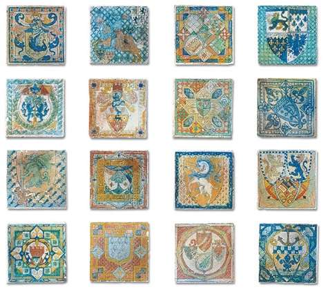 Керамогранит Ker-av Ceramiche Giubileo Decori Araldici KER-402, цвет разноцветный, поверхность матовая, квадрат, 150x150