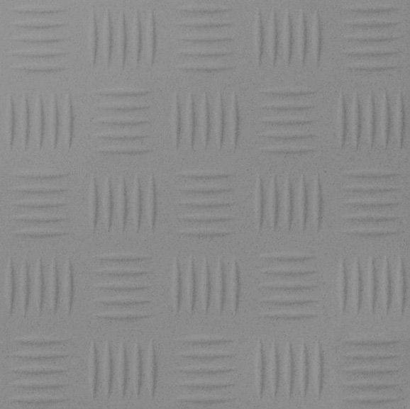 Керамогранит Уральский гранит UF003 Flutted (Рифленый 12мм), цвет серый, поверхность матовая 3d (объёмная), квадрат, 300x300