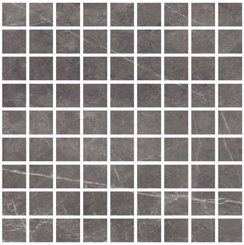 Мозаика Varmora Rebbal Nero Mosaic 32x32 Rocker, цвет чёрный, поверхность структурированная, квадрат, 308x308