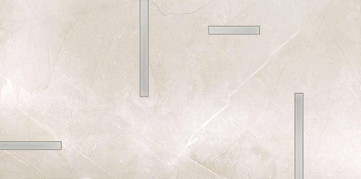 Декоративные элементы Tubadzin D-Muse Geo 3, цвет слоновая кость, поверхность глянцевая, прямоугольник, 298x598