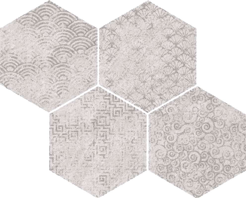 Мозаика Vives Bys-SP Blanco, цвет серый, поверхность матовая, прямоугольник, 350x280